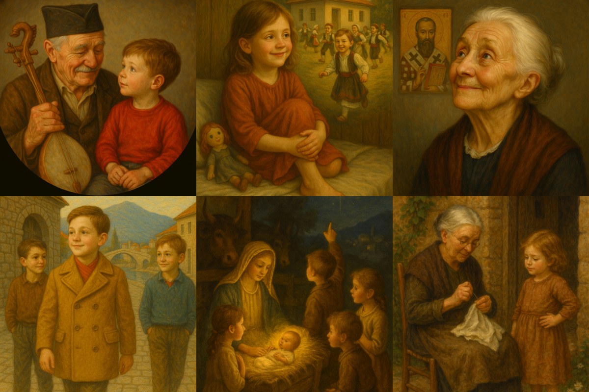 Illustrations from Čitamo Zmaja's poems for children